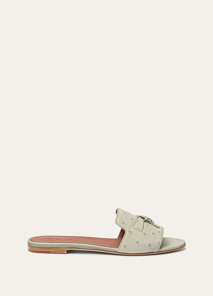SUMMER CHARMS FLAT MULE OSTRICH_FAL0468_60L0_36,5_2