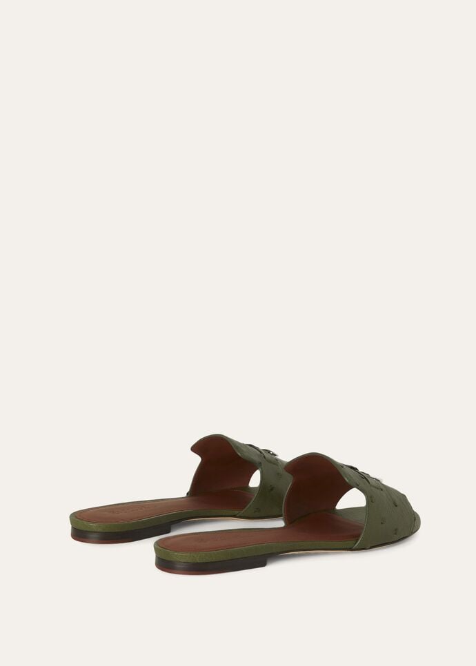 SUMMER CHARMS FLAT MULE OSTRICH_FAL0468_50OM_4
