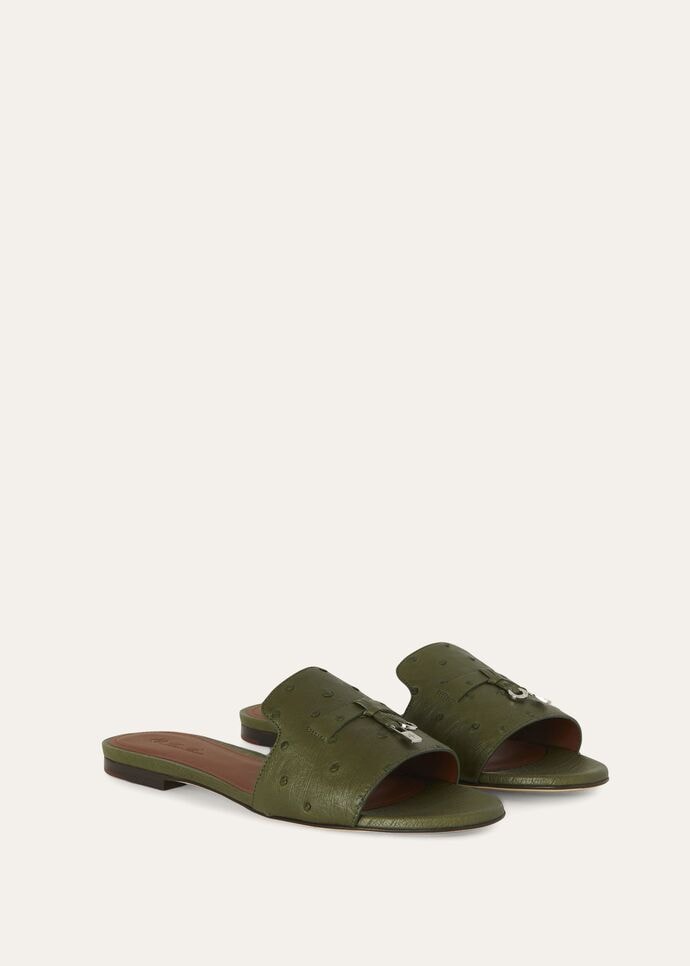 SUMMER CHARMS FLAT MULE OSTRICH_FAL0468_50OM_3