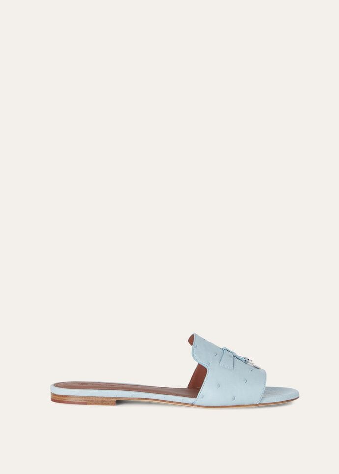 SUMMER CHARMS FLAT MULE OSTRICH_FAL0468_60DV_2