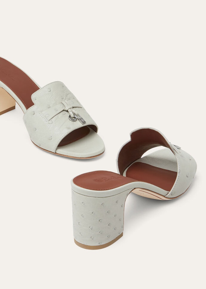 SUMMER CHARMS HEELED MULE T55 OSTRICH_FAL0469_60L0_6