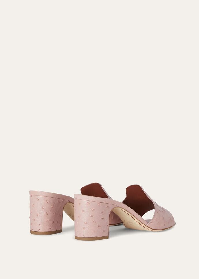 SUMMER CHARMS HEELED MULE T55 OSTRICH_FAL0469_30AT_4