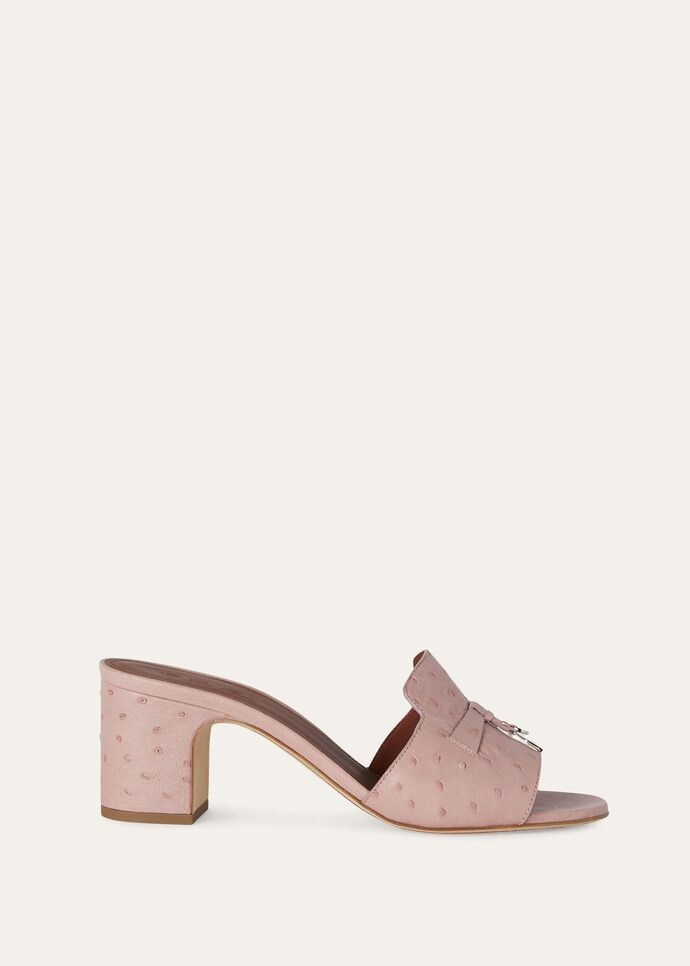 SUMMER CHARMS HEELED MULE T55 OSTRICH_FAL0469_30AT_2