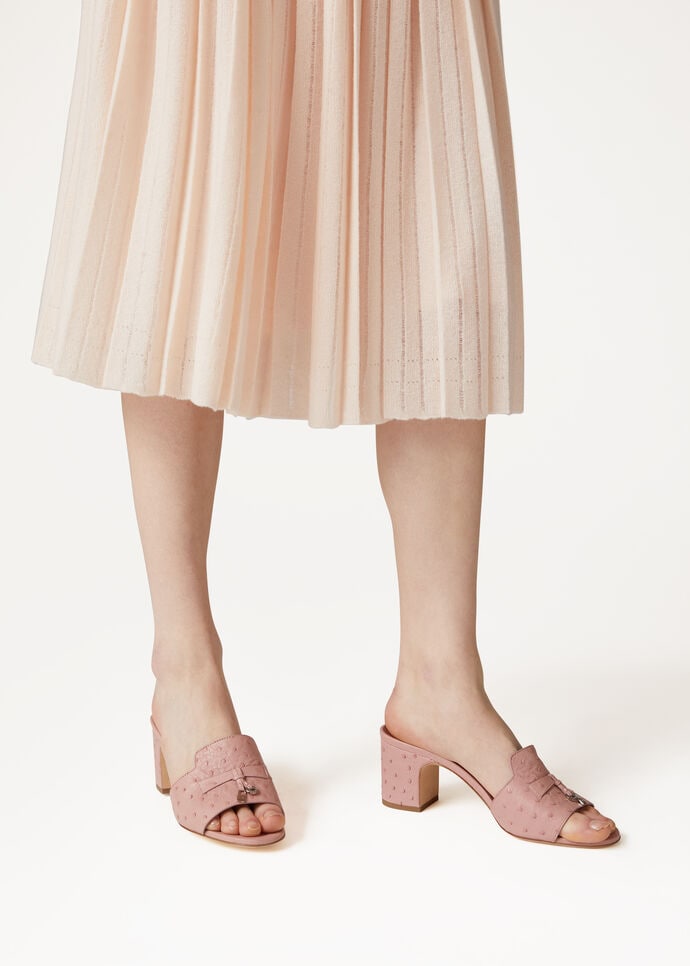 SUMMER CHARMS HEELED MULE T55 OSTRICH_FAL0469_30AT_1