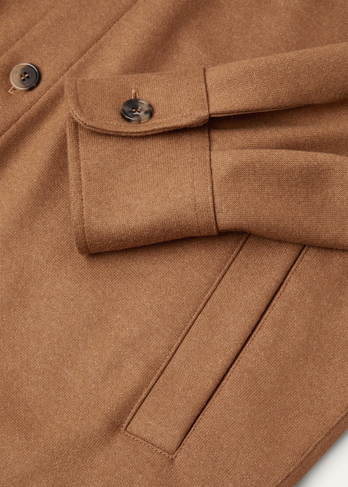 Vicuna Overshirt Vicuña, Baby Cashmere Natural Dark Vicuna