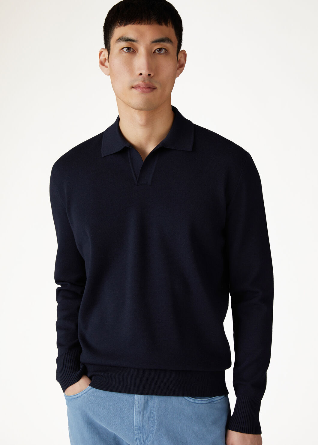 EMPIRE WISH WOOL POLO BUTTONLESS GG 18_FAL5279_W000_1