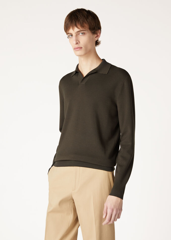 EMPIRE WISH WOOL POLO BUTTONLESS GG 18_FAL5279_511Y_3
