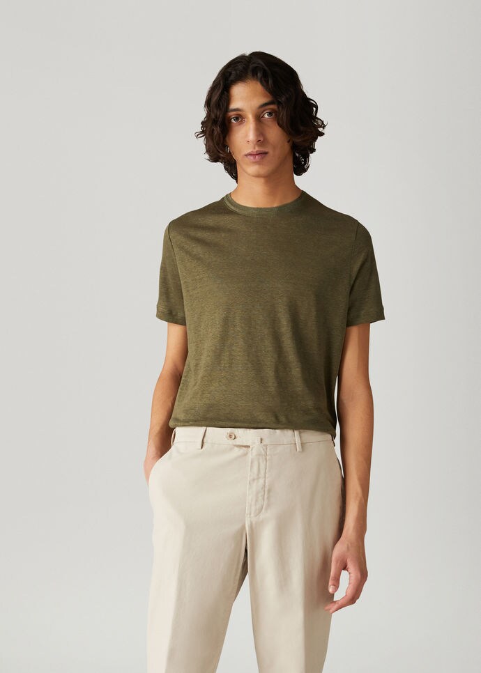 Crew Neck-Linen