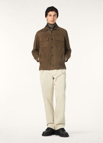 LORO PIANA OVERSHIRT LOWERED SUEDE