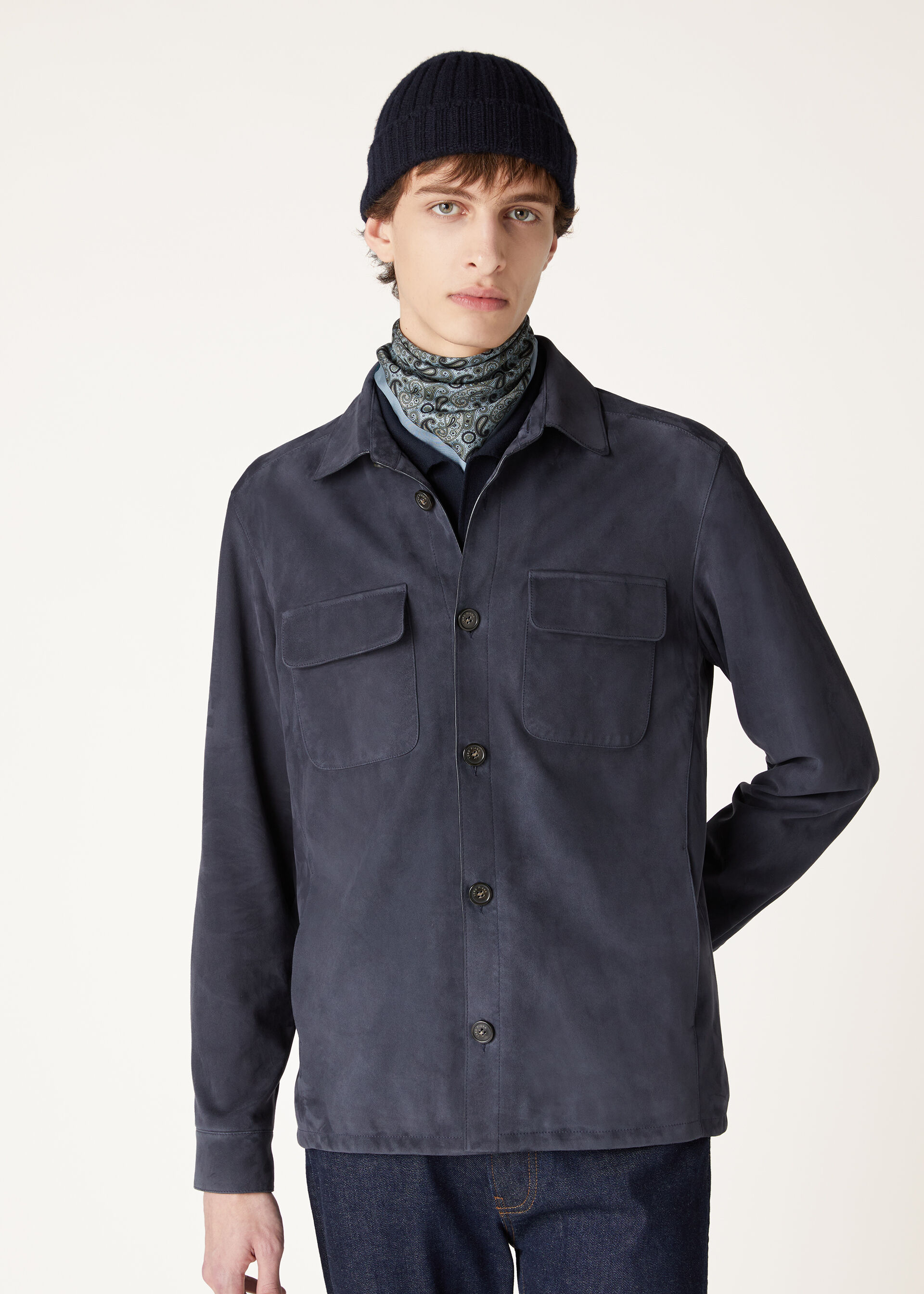 LORO PIANA OVERSHIRT LOWERED SUEDE