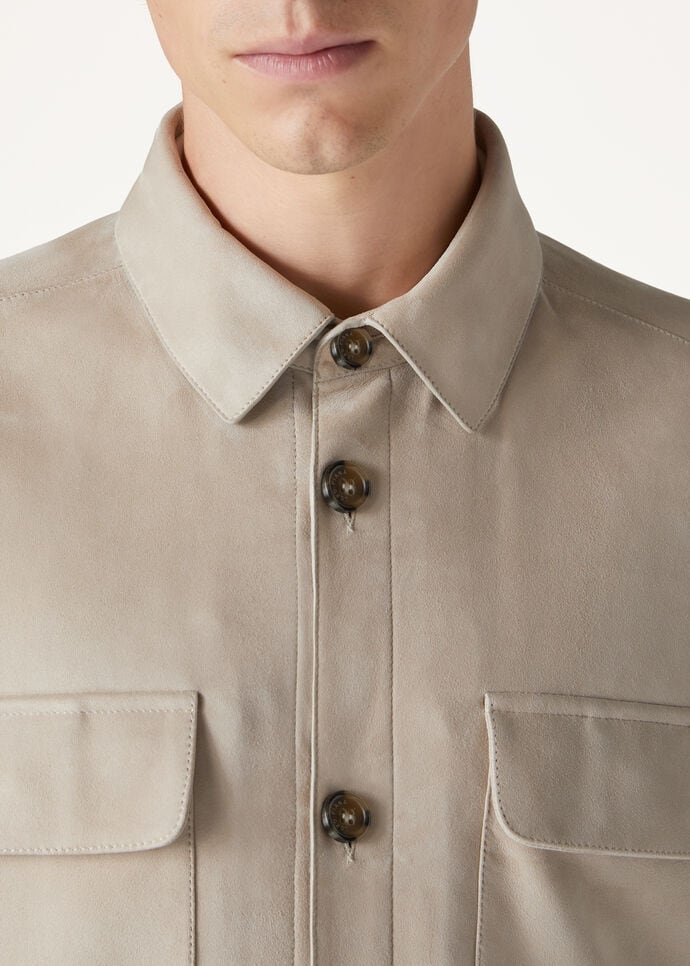 LORO PIANA OVERSHIRT LOWERED SUEDE_FAL6174_D293_3