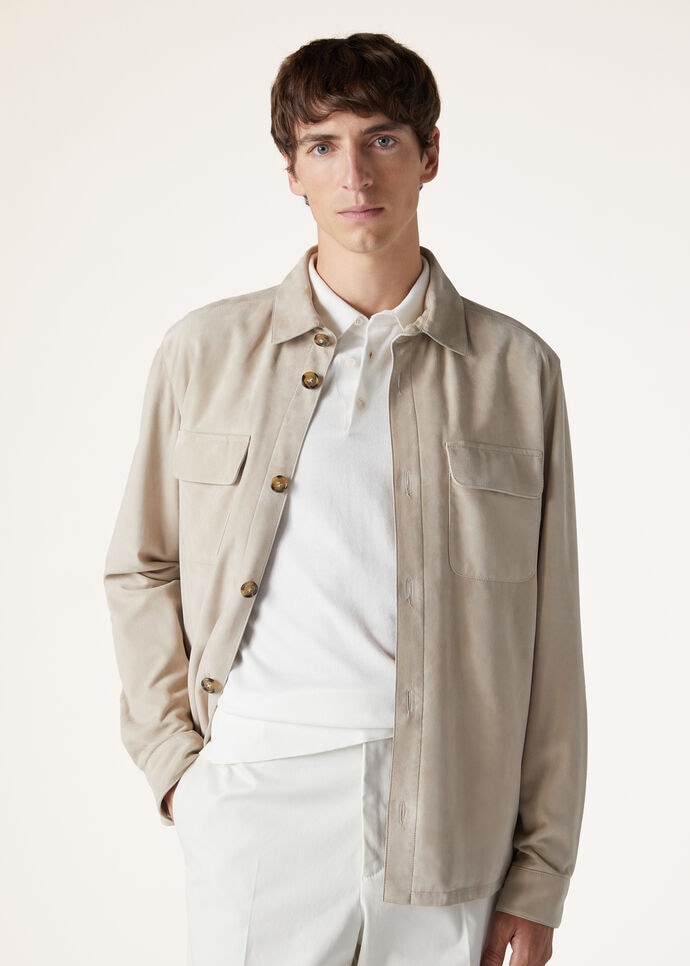 LORO PIANA OVERSHIRT LOWERED SUEDE_FAL6174_D293_1