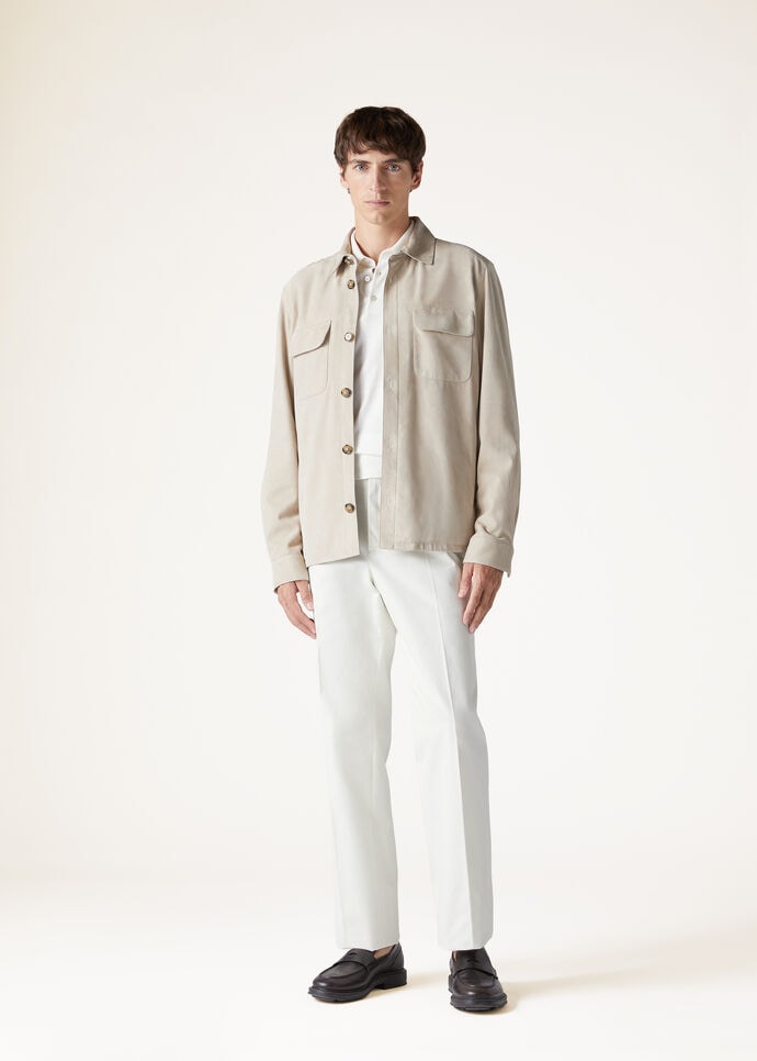 LORO PIANA OVERSHIRT LOWERED SUEDE_FAL6174_D293_4