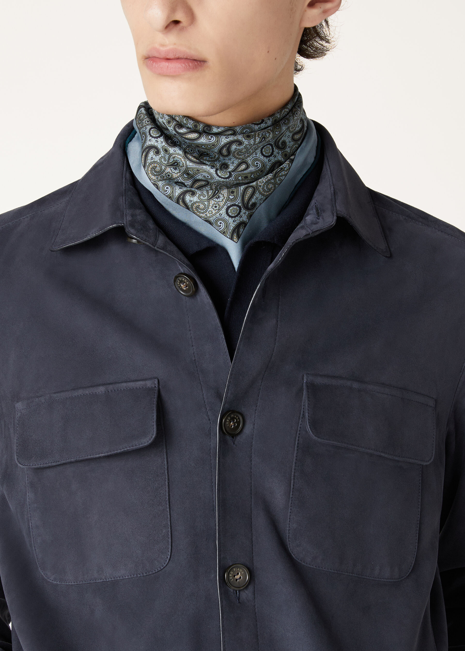 LORO PIANA OVERSHIRT LOWERED SUEDE