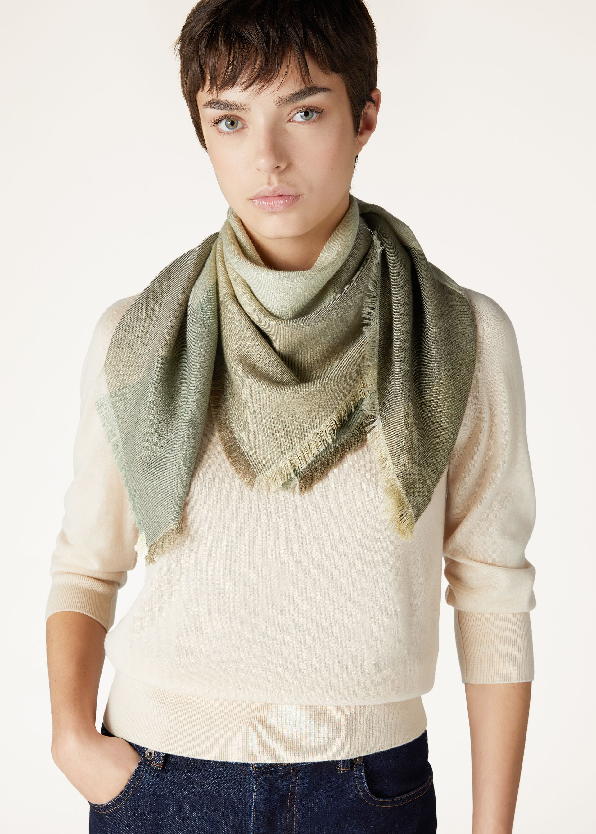 CARRE' QUADRILATERO DEL SILENZIO CASH SILK
