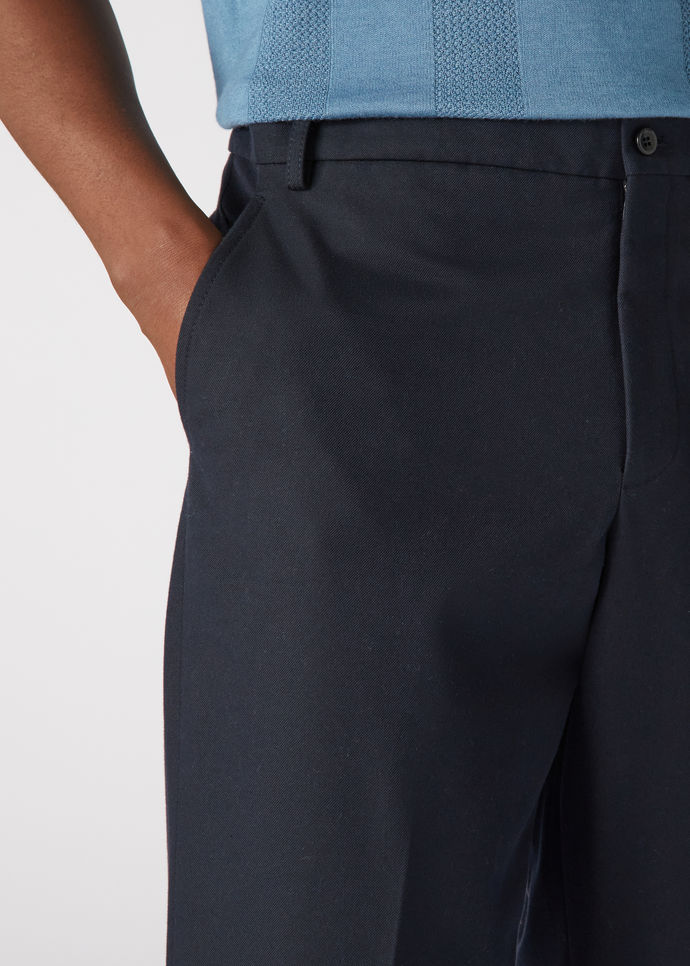 Pantalon Chino-Coton, Laine vierge