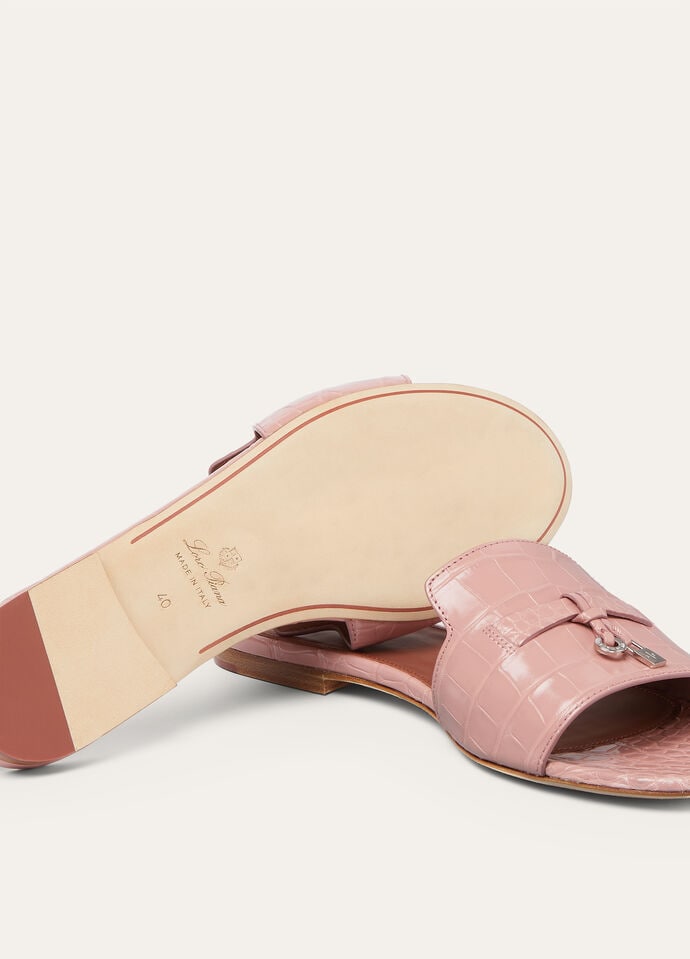 SUMMER CHARMS FLAT MULE ALLIGATOR_FAL8104_30GN_4