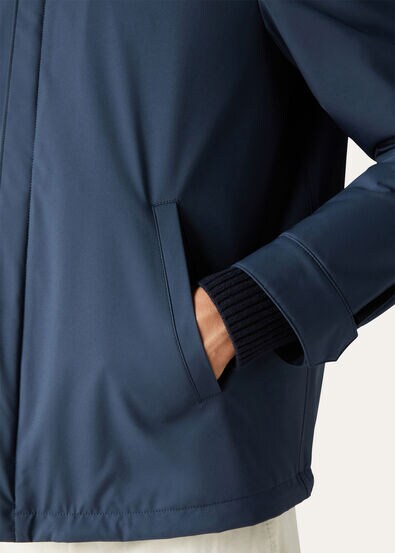 LORO PIANA SHIRT BOMBER WINDFUR STRETCH ST MINK