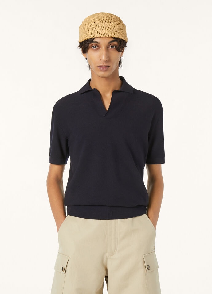 WALKERY POLO MM BUTTONLESS COTTON SILK GG 18_FAM0531_W000_46_3