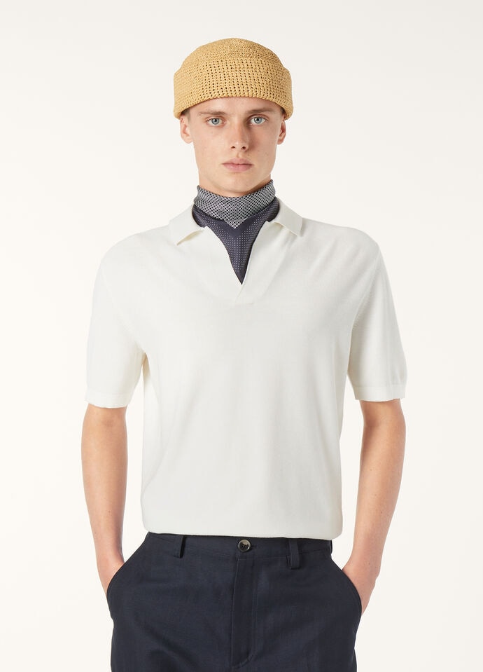 WALKERY POLO MM BUTTONLESS COTTON SILK GG 18_FAM0531_1000_3