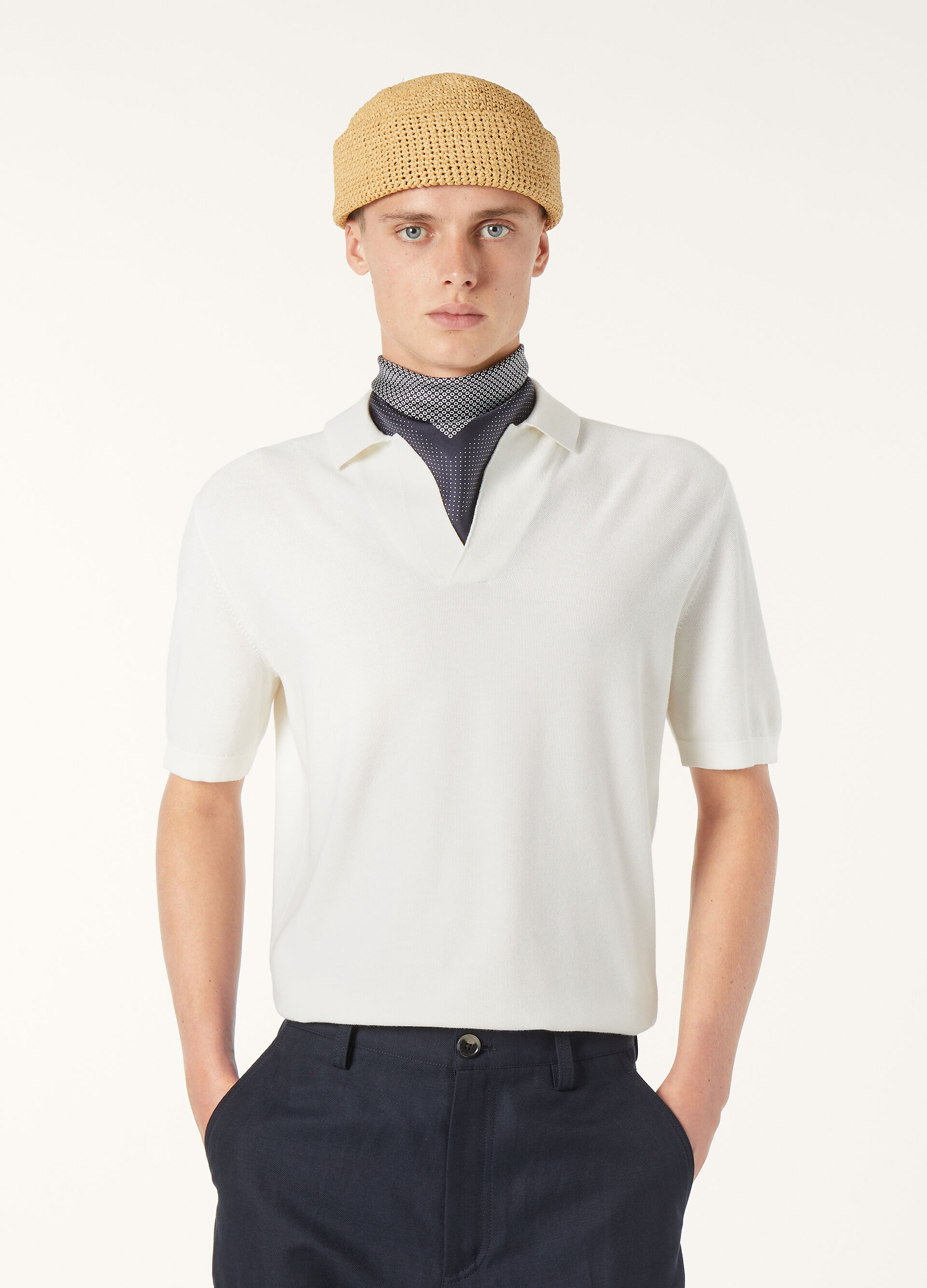 WALKERY POLO MM BUTTONLESS COTTON SILK GG 18