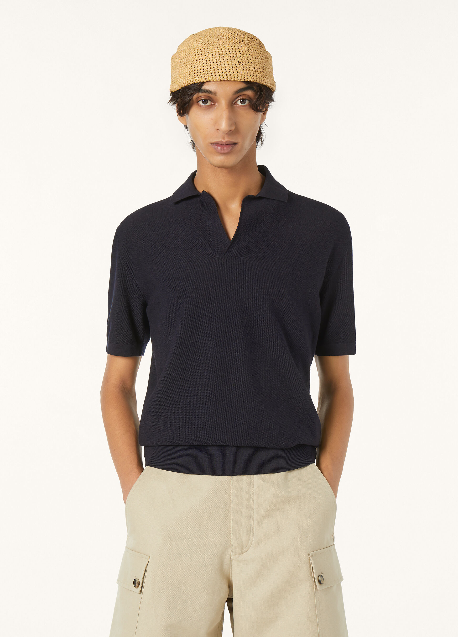 WALKERY POLO MM BUTTONLESS COTTON SILK GG 18