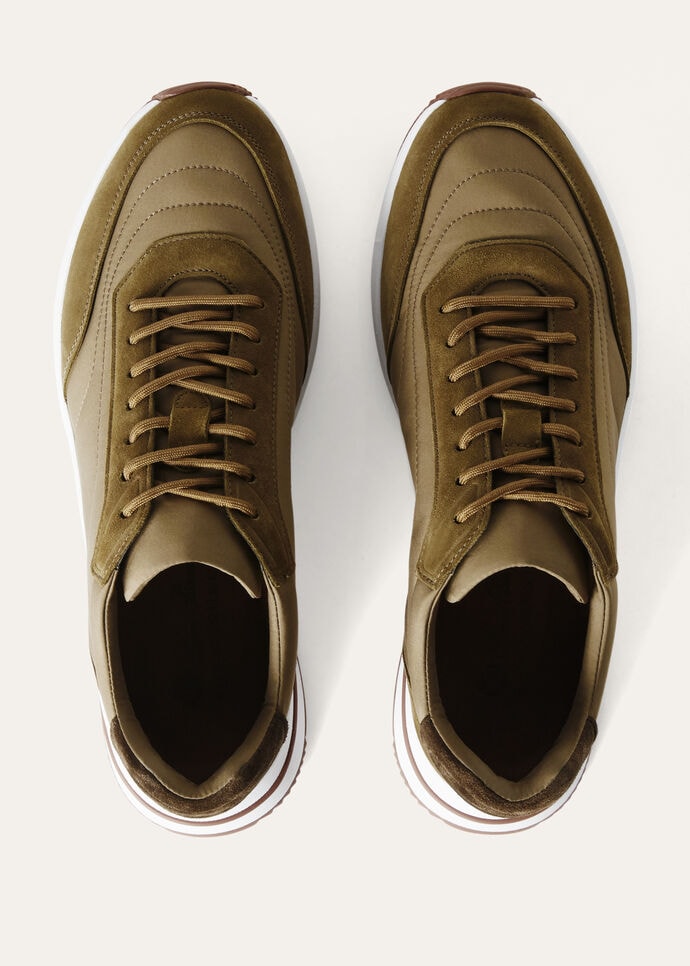 Loro Piana◆ウィークエンドウォーク スエードトリムスニーカー Week End Walk Sneaker Technical Mesh Desert Light | Loro