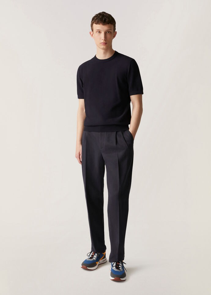Walkery Crew Neck-Cotton, Silk