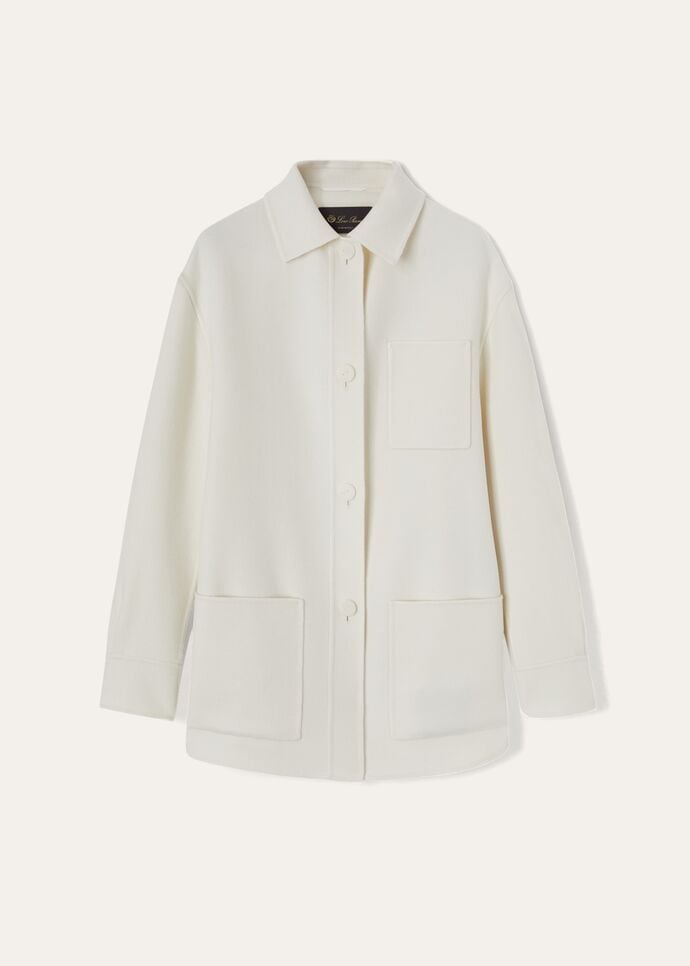 White cashmere outlet jacket