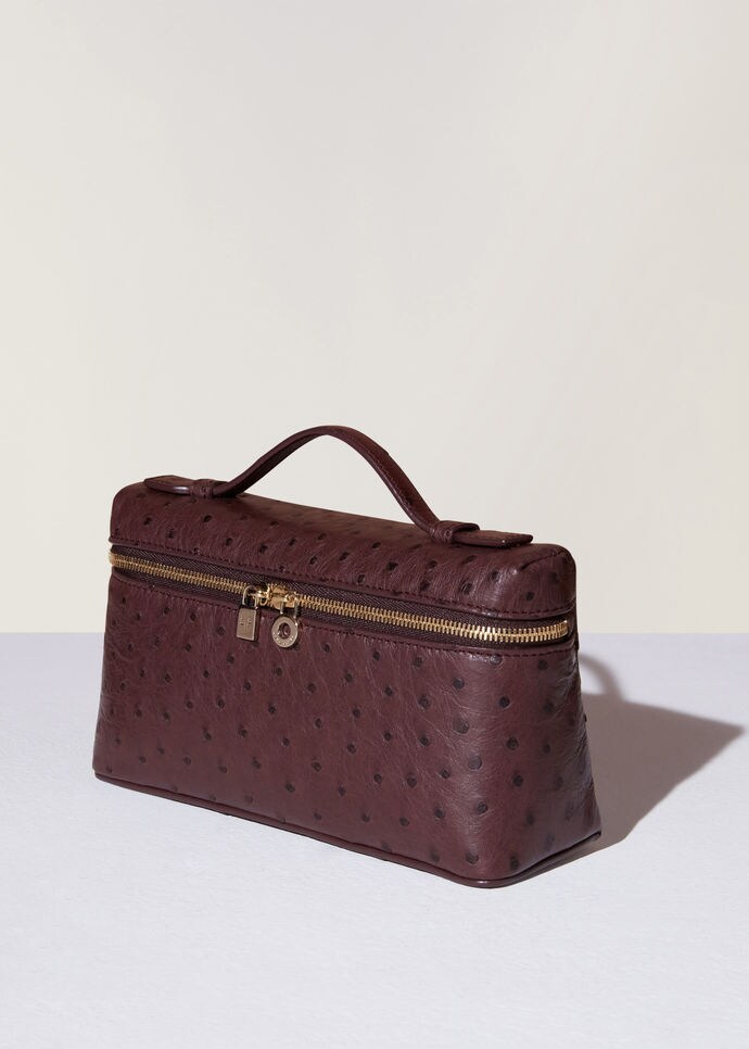 Extra Pocket Pouch L 19-Ostrich Leather