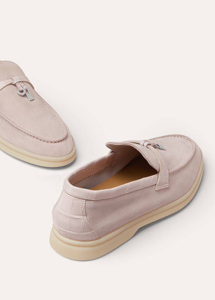 未使用Loro Piana Summer Walk ピンクローファー 24cm Loro Piana Summer Walk Shoes Pink – Vigneto.Qa