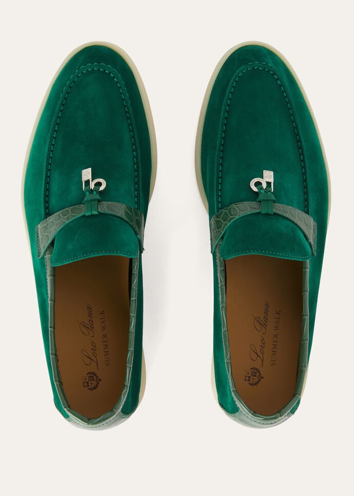 靴 Loro Piana Summer Charms Walk Summer Charms Walk Loafer Suede Oxblood | Loro Piana US