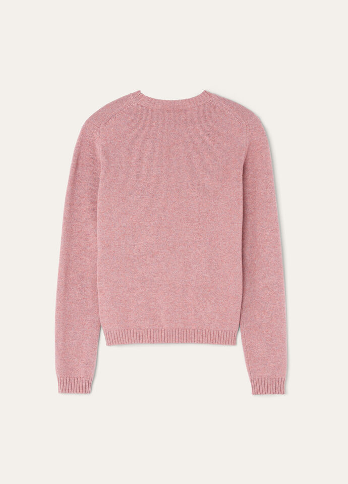Parksville Crewneck Baby Cashmere Purple Chips Melange