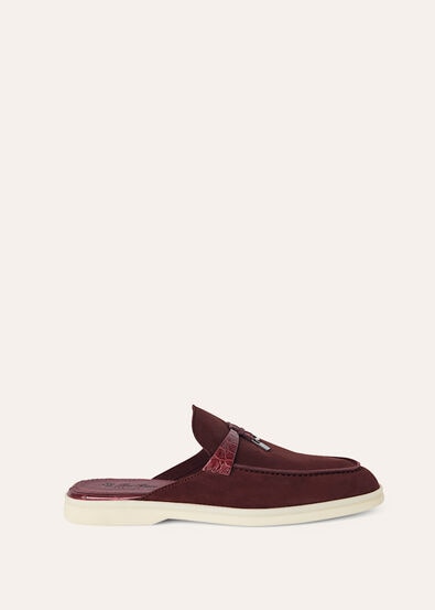 BABOUCHE CHARMS WALK SUEDE ALLIGATOR