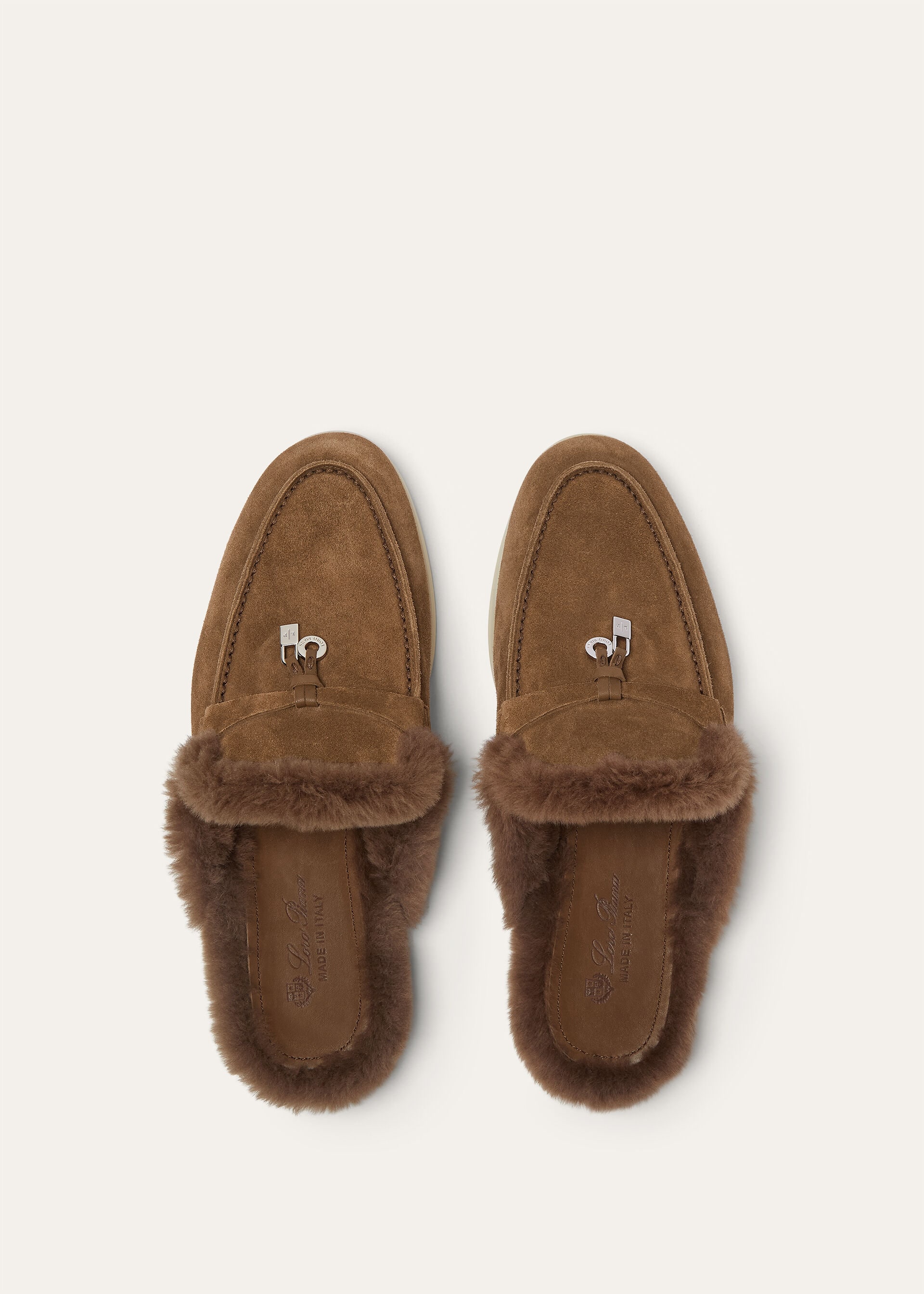 BABOUCHE CHARMS WALK SUEDE FUR