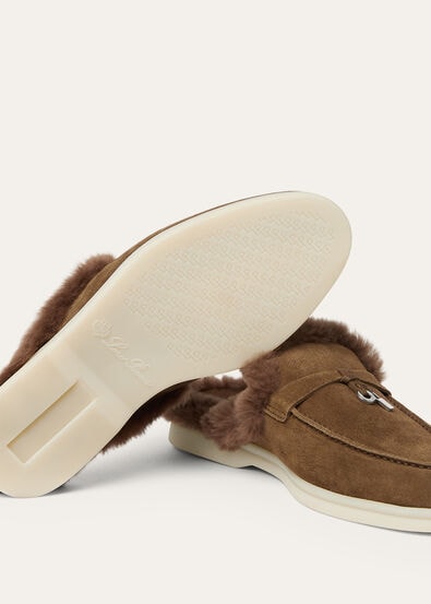 BABOUCHE CHARMS WALK SUEDE FUR