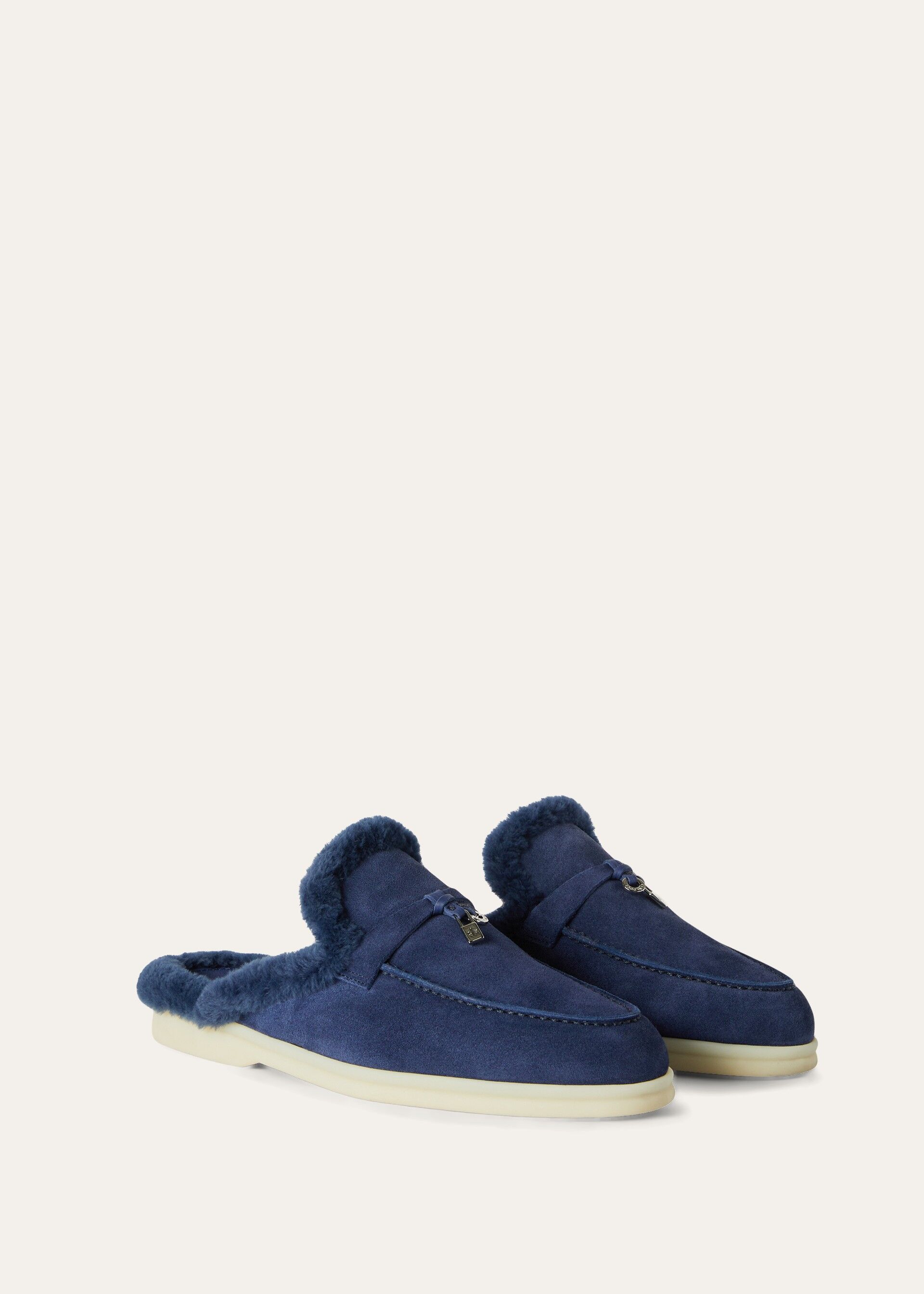 BABOUCHE CHARMS WALK SUEDE FUR