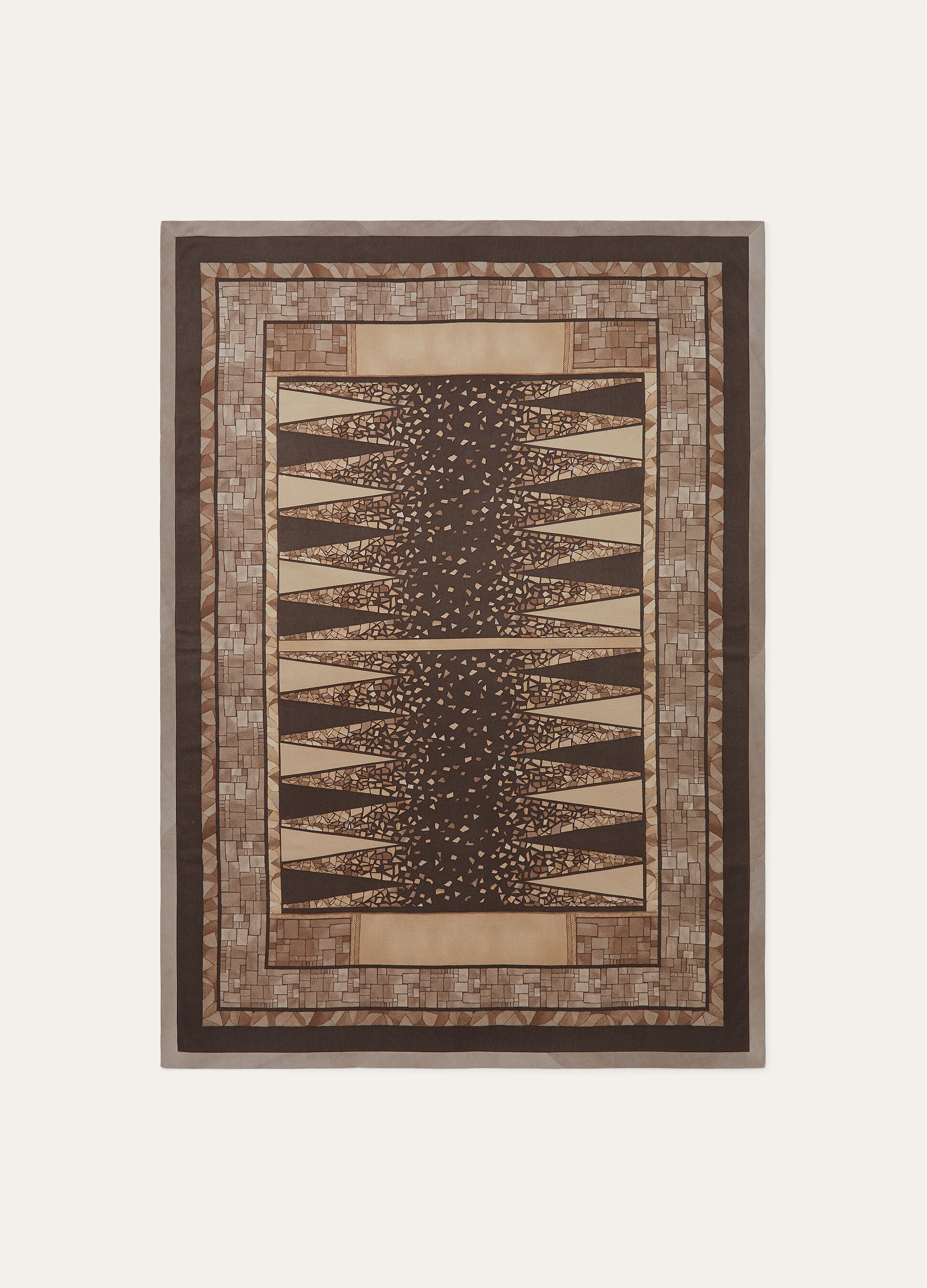 PLAID BACKGAMMON CASH & SUEDE
