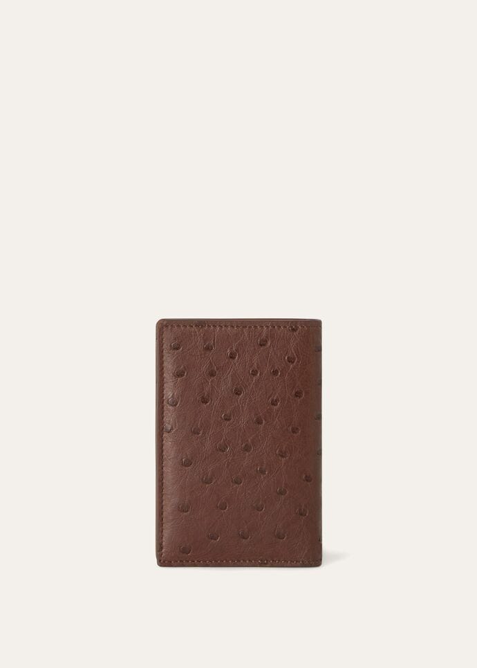 BIFOLD VERTICAL CC HOLDER OSTRICH SADDLE FINISH_FAM5868_H0BC_NR_2