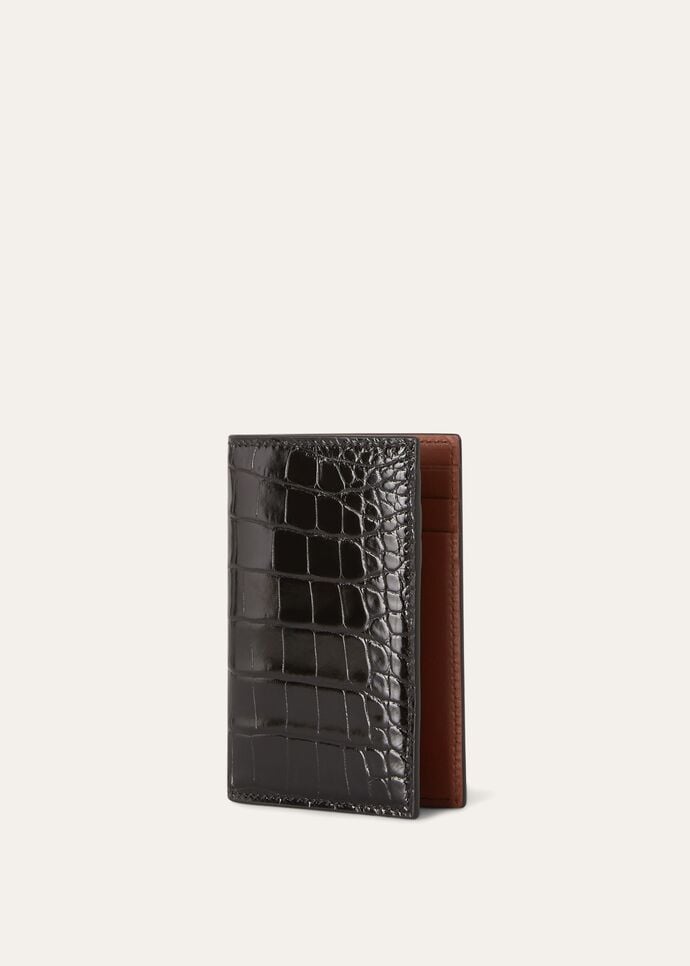 BIFOLD VERTICAL CC HOLDER SOFT SHINY ALLIGATOR_FAM5869_8000_NR_3