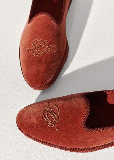 SLIPPERS VENICE LP ANAGRAM VELVET