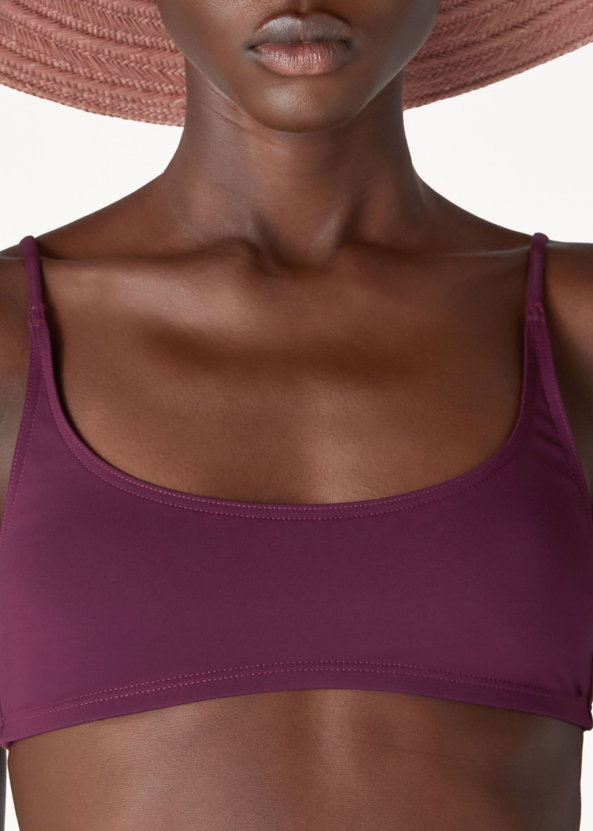 BANDEAU TOP MARINE JERSEY