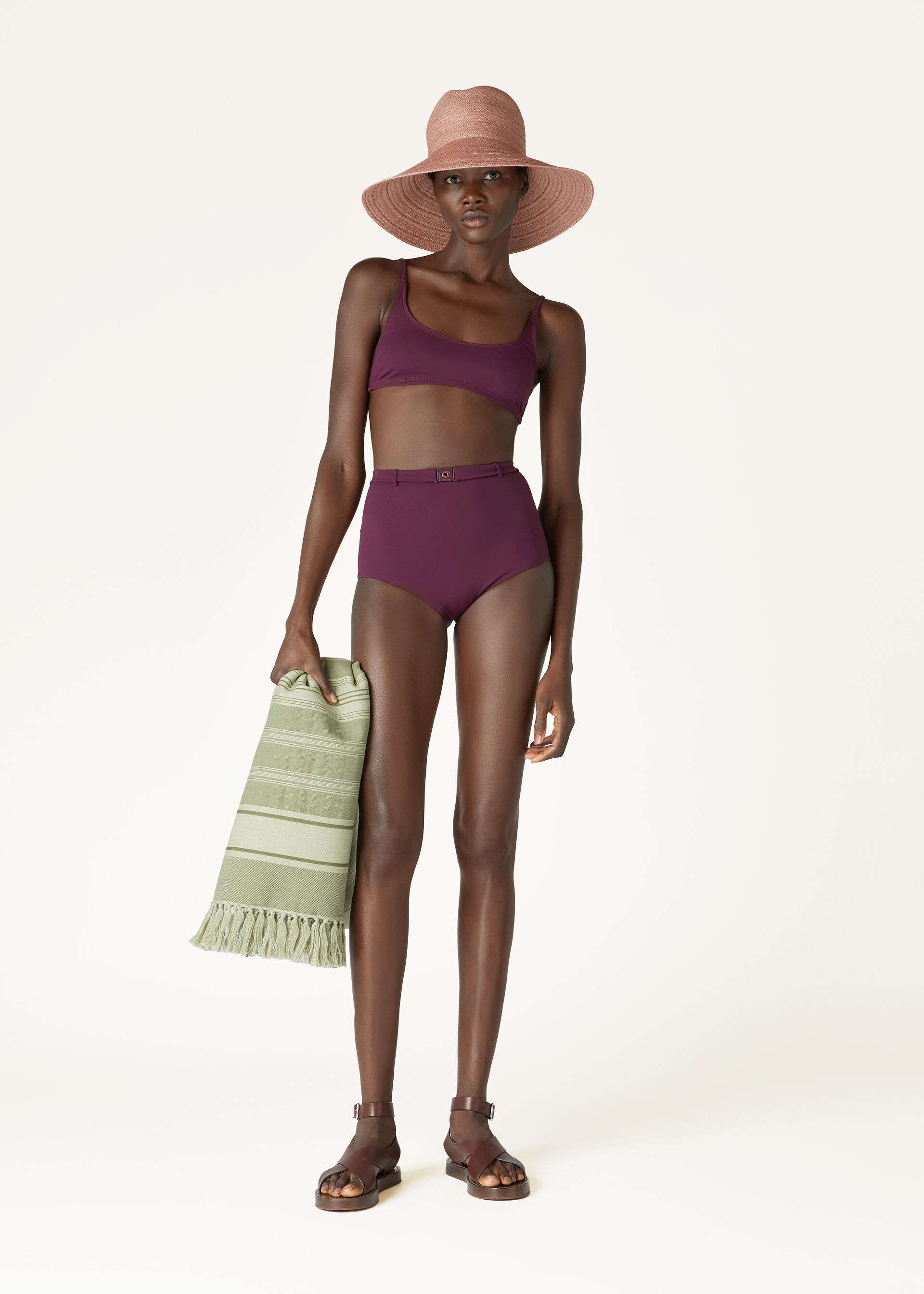 BANDEAU TOP MARINE JERSEY