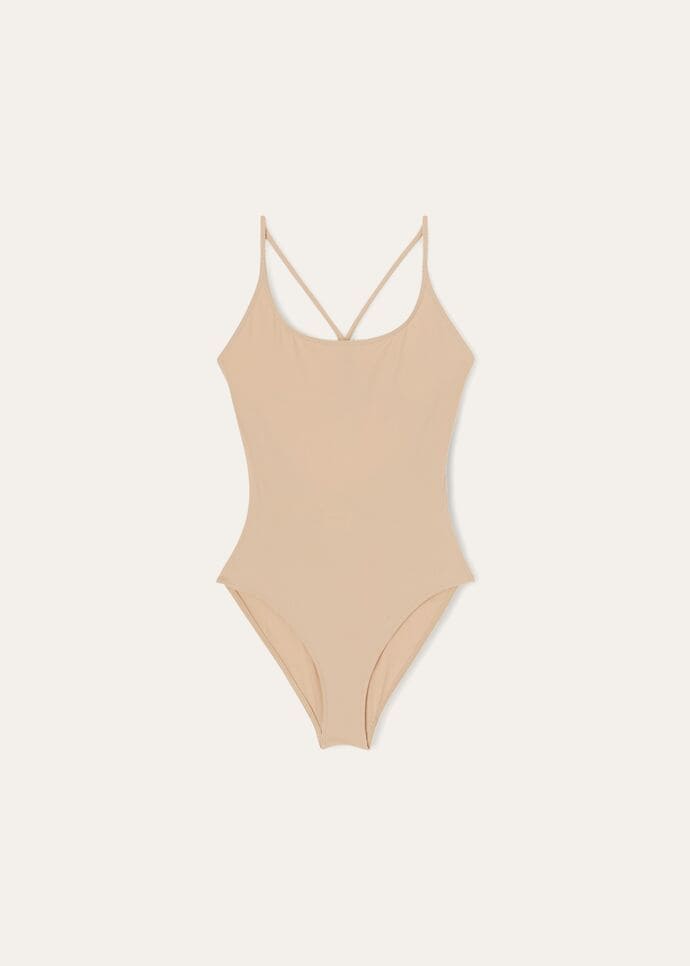 CROSSED STRAPS SWIMSUIT RESORT MARINE JERSEY_FAM7065_D0D6_1