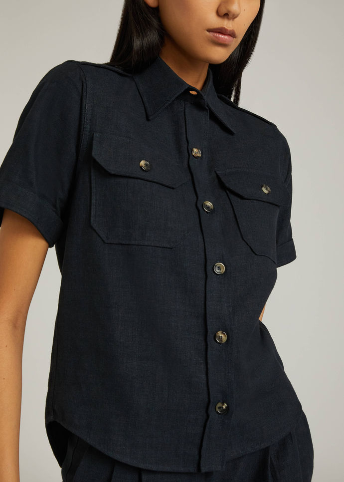 Annalisa Shirt-Linen, Virgin Wool