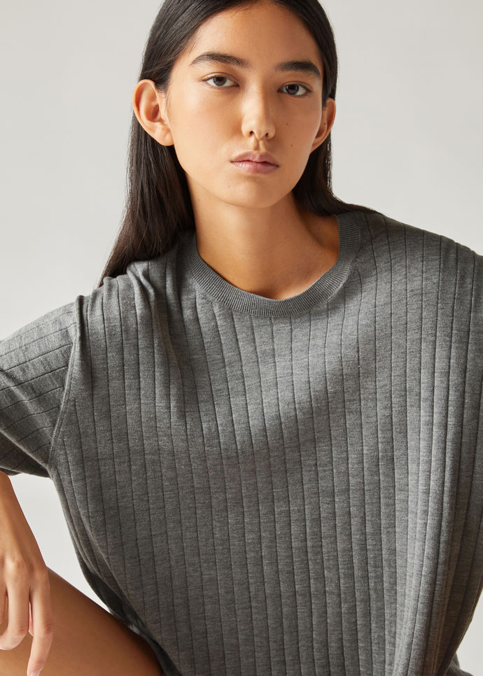 Cocooning Fluid T-Shirt-Cotton, Silk