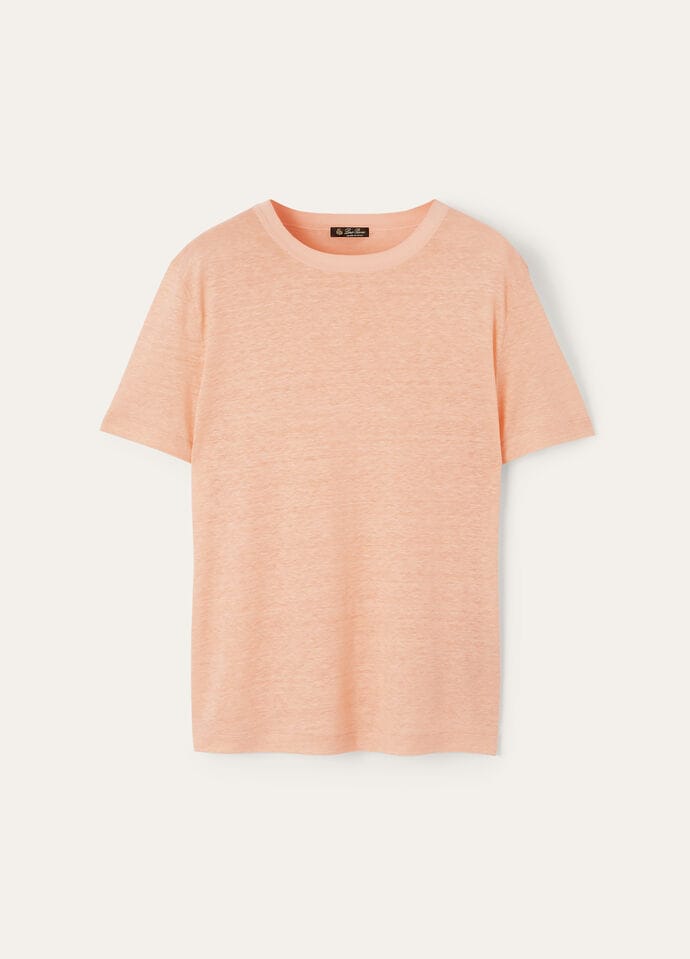 Gargano T-Shirt Linen Sunrise Clouds | Loro Piana JP