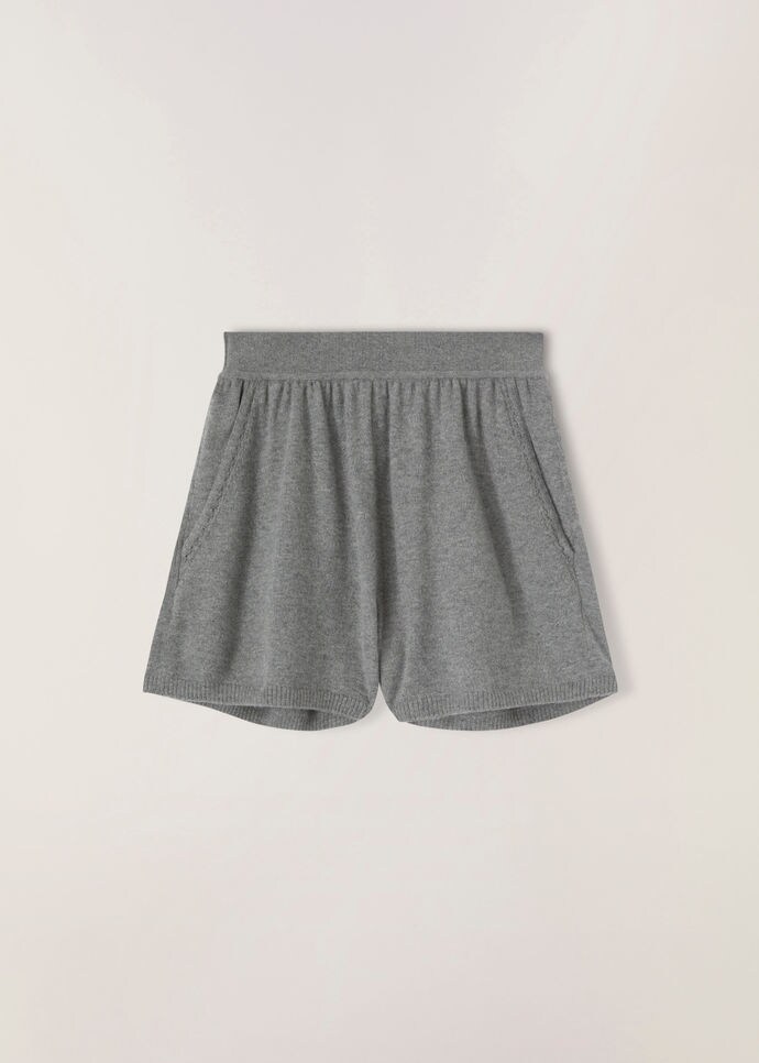Cocooning Ajour Shorts-Baby Cashmere