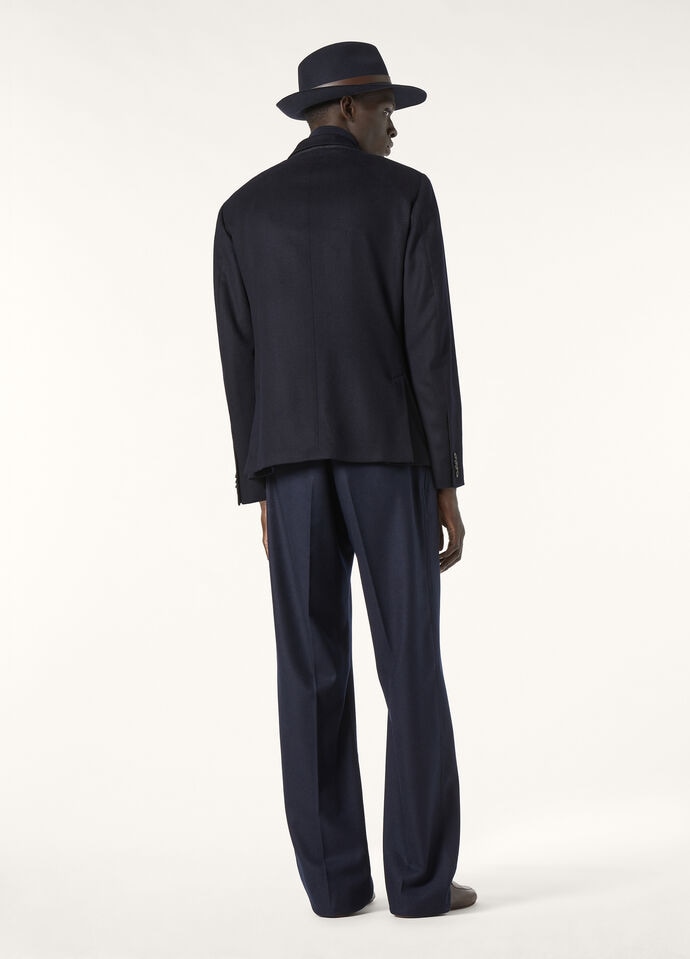 New Order Jacket Cashmere - Rain System® Navy Blue | Loro