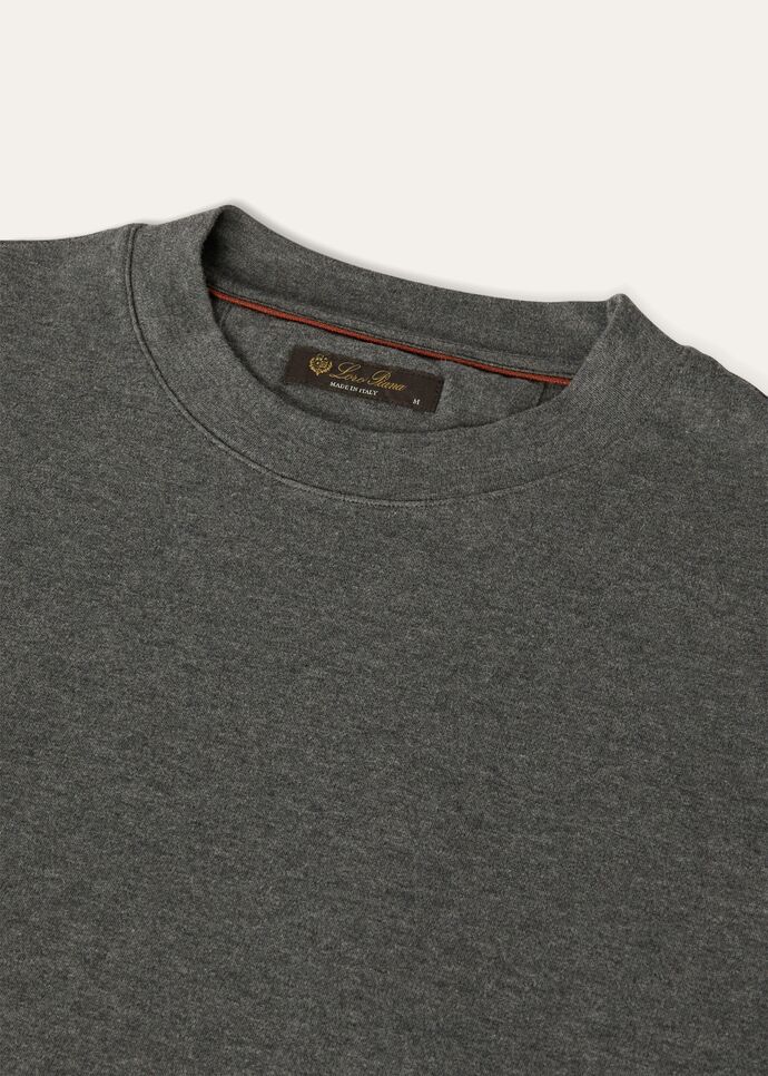 Ray T-Shirt Cotton Gray Melange | Loro Piana BE